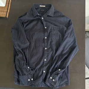 Good Man Brand Button Down Shirt - Size Medium, Blue Patterned